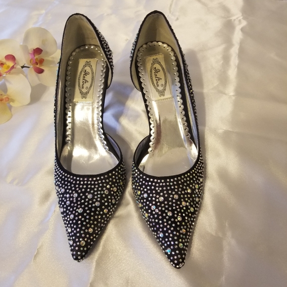 Italina AB Rhinestones Shoes size 8 1/2 - Picture 7 of 7